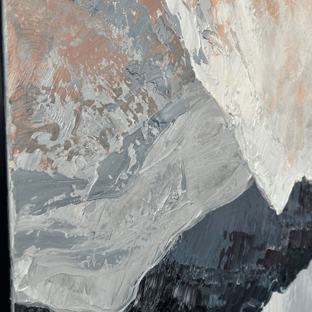 Winter Morning - Oil painting.