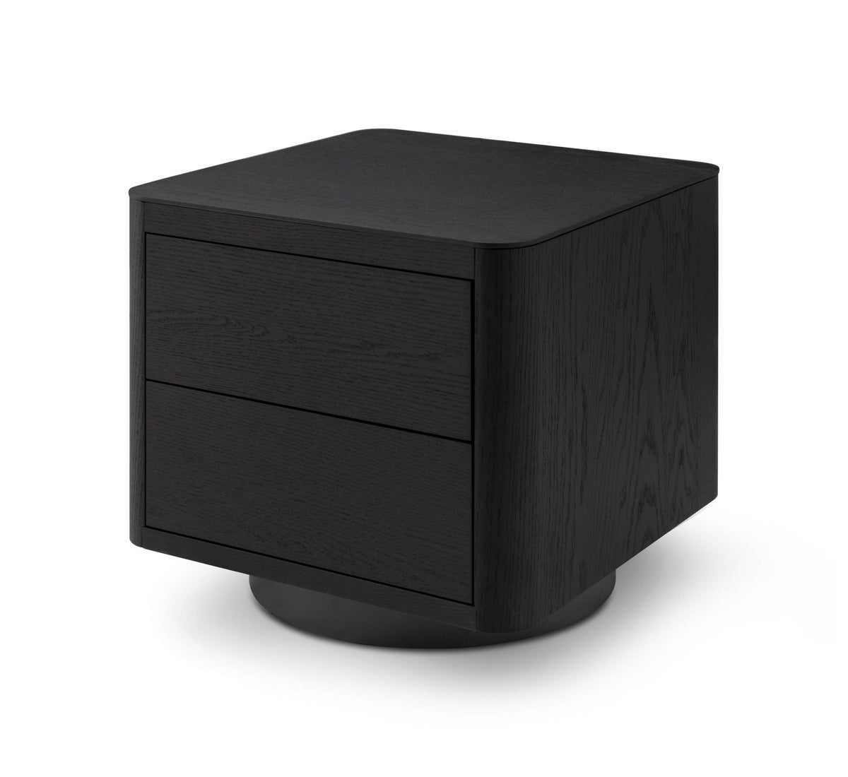 Tommy Franks Coin Bedside Table - Smoke Oak House of Isabella UK