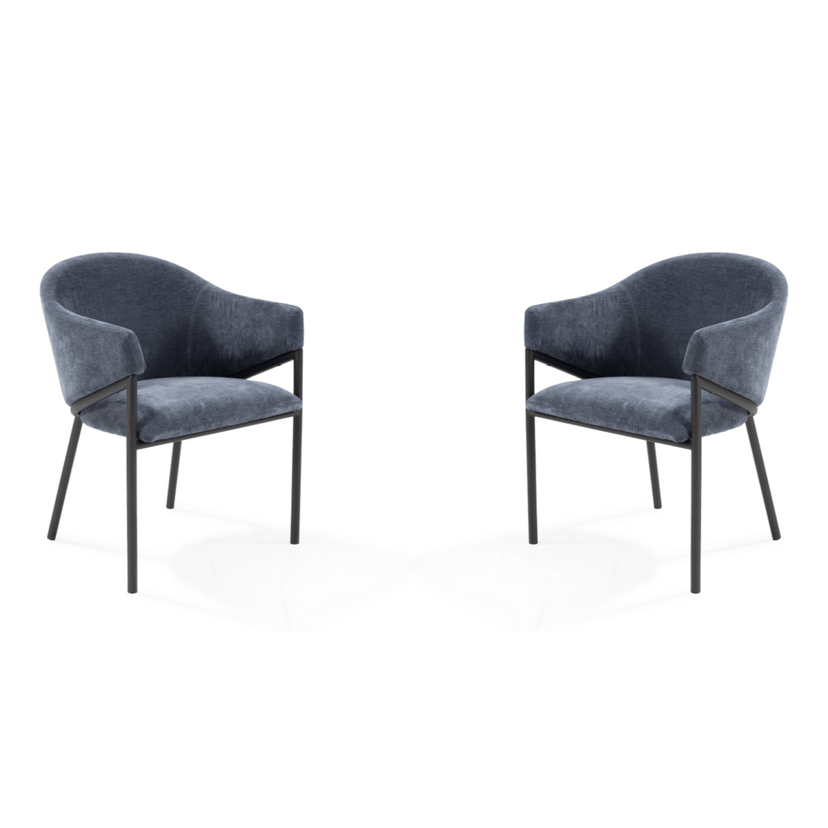 Aidan Armchair - Set of 2 - Navy.