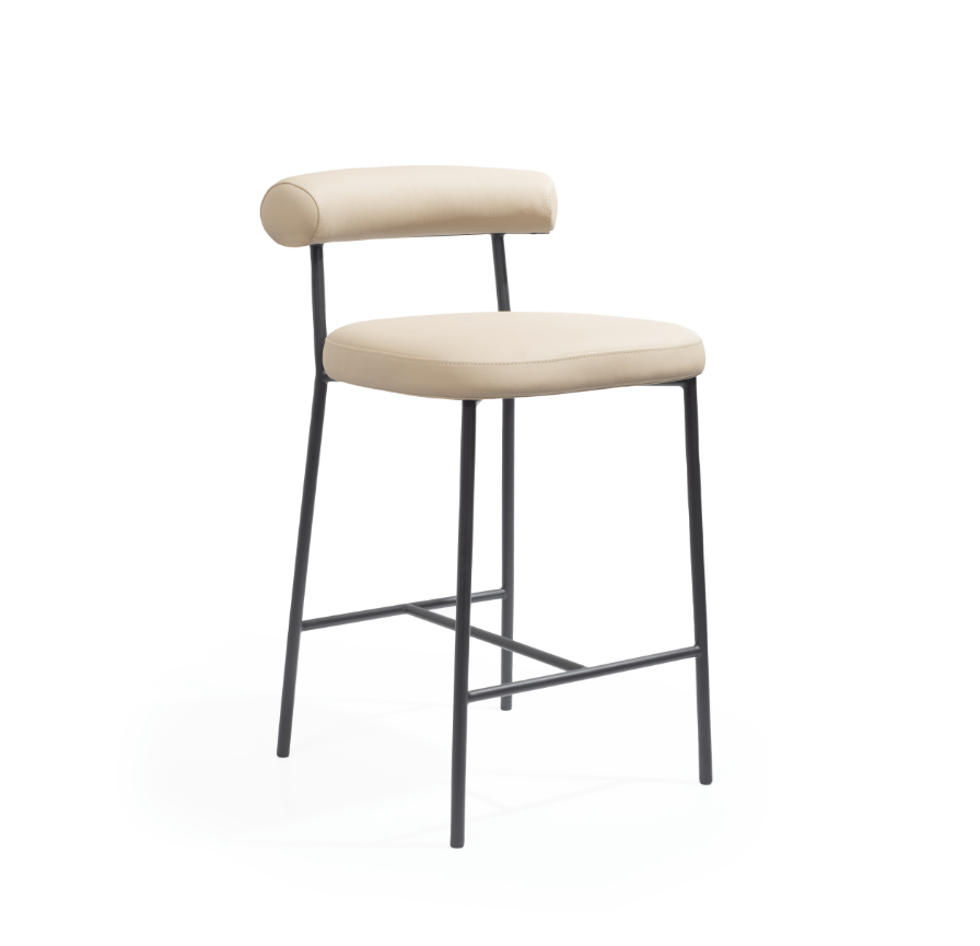Alita Stool - Dark Marble.