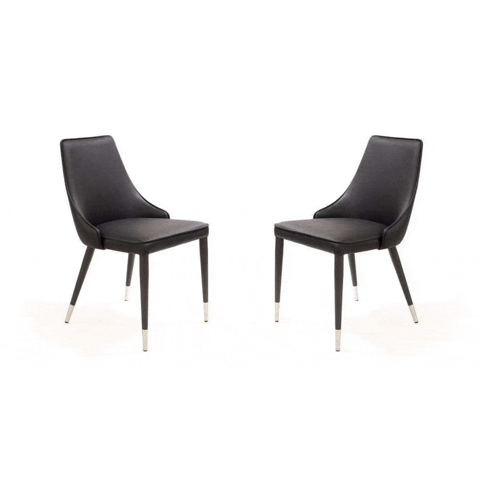 Tommy Franks Dining Balter Dining Chair - Set of 2 - Mustang Black House of Isabella UK