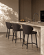Tommy Franks Dining Bellroy Bar Stool - Espresso House of Isabella UK