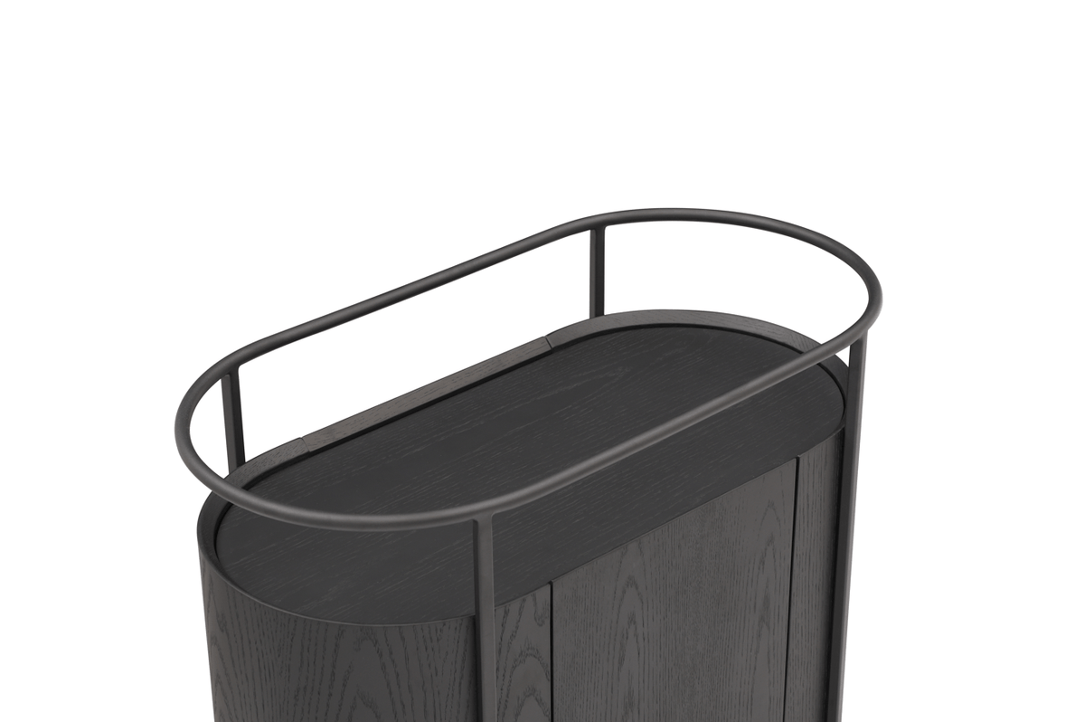 Capri Bar Cart - Black.