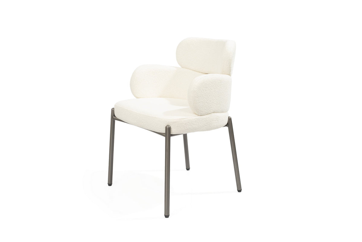 Dream Dining Chair - Embley Bouclé White.
