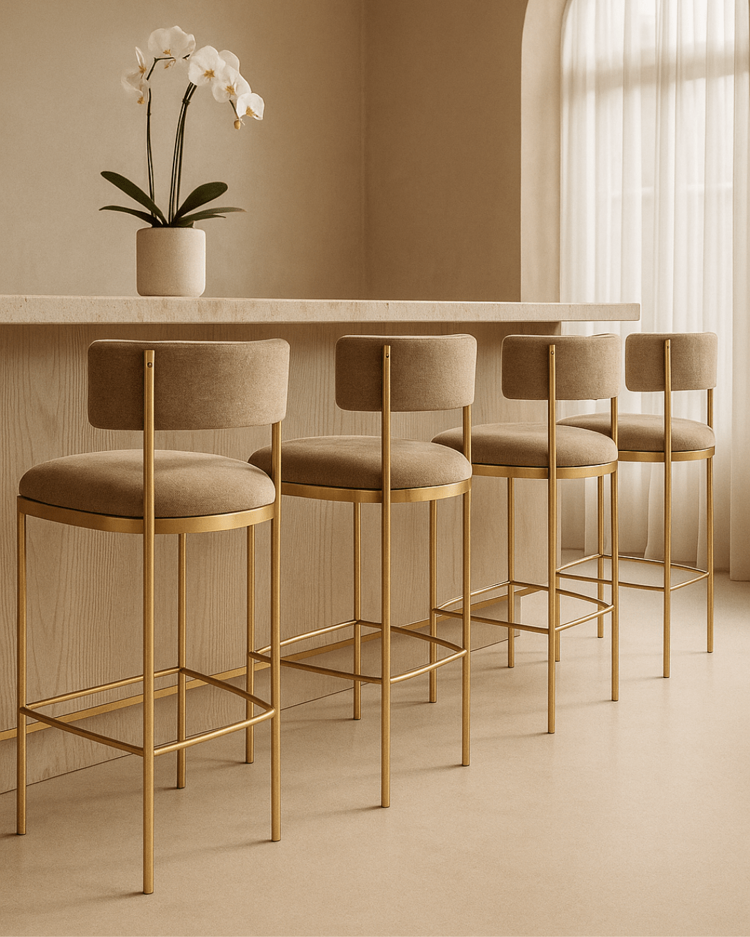 Tommy Franks Dining Envie II Counter Stool - Giselle Olive House of Isabella UK