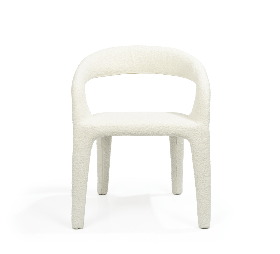 Escada Dining Chair - Chex Bouclé Polar.