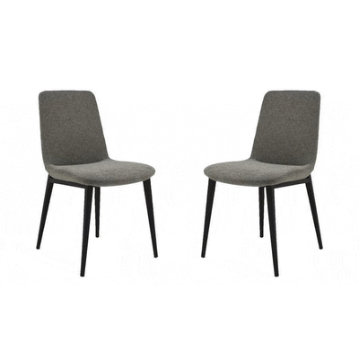 Tommy Franks Dining Espacio Dining Chair - Set of 2 - Charcoal House of Isabella UK