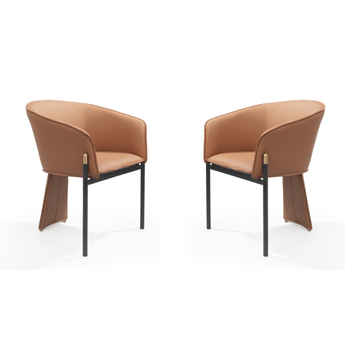 Felipo Dining Chair - Set of 2 - Colonial Tan.