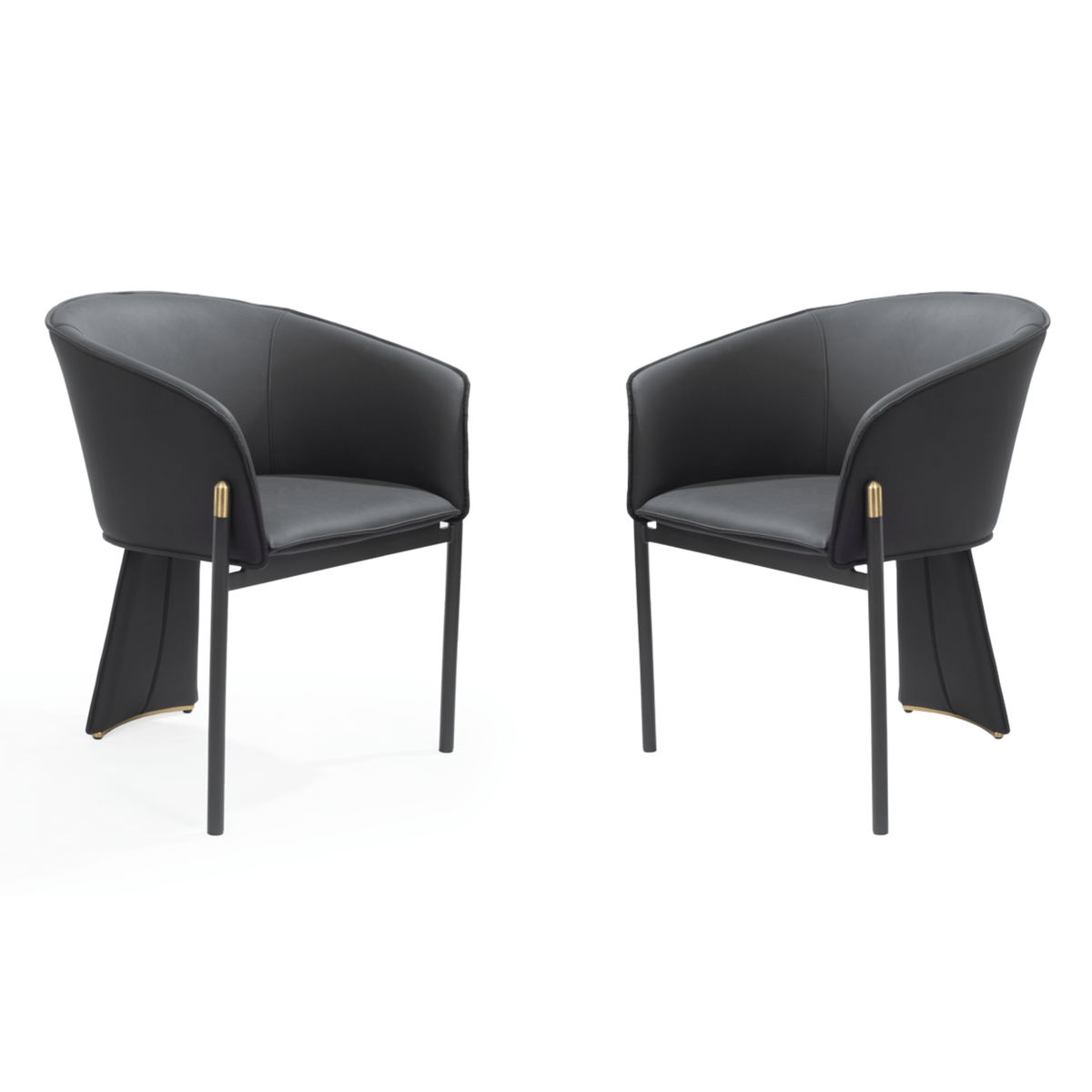 Felipo Dining Chair - Set of 2 - Mustang Black.