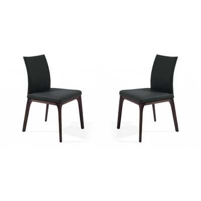 Tommy Franks Dining Hague Dining Chair - Set of 2 - Mustang Black House of Isabella UK