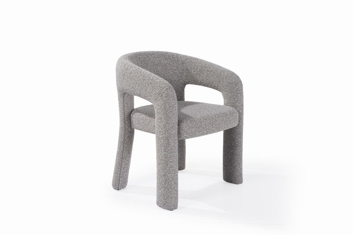 Tommy Franks Dining Jace Dining Chair - Grey Boucle House of Isabella UK