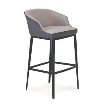 Joplin Bar Stool - Lisbon Grey & Quartz Grey.