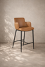 Tommy Franks Dining Kim Counter Stool - Tan House of Isabella UK