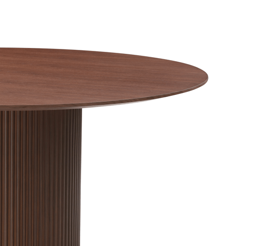 Lantine 150 Dining Table - Walnut & Brass.