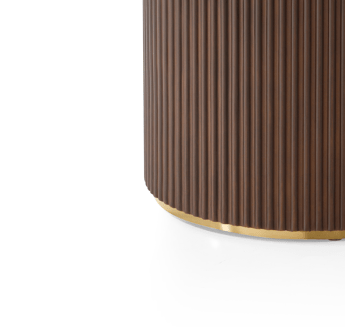 Lantine 150 Dining Table - Walnut & Brass.