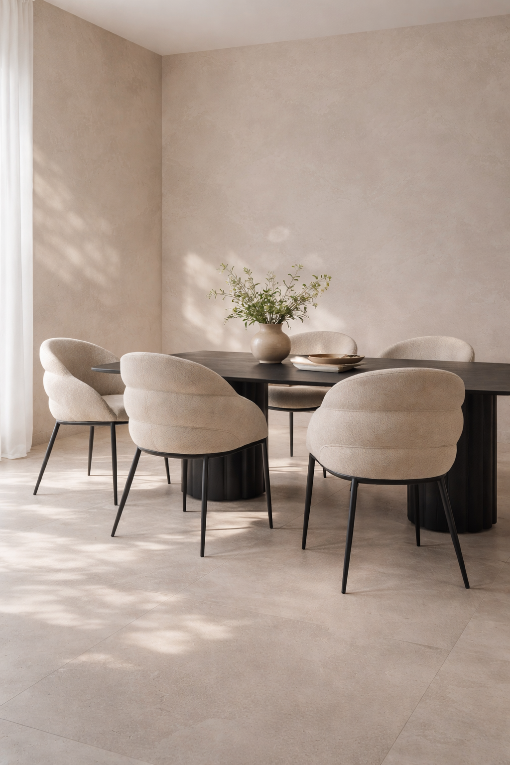 Tommy Franks Dining Mayer Dining Chair - Embley Cream House of Isabella UK