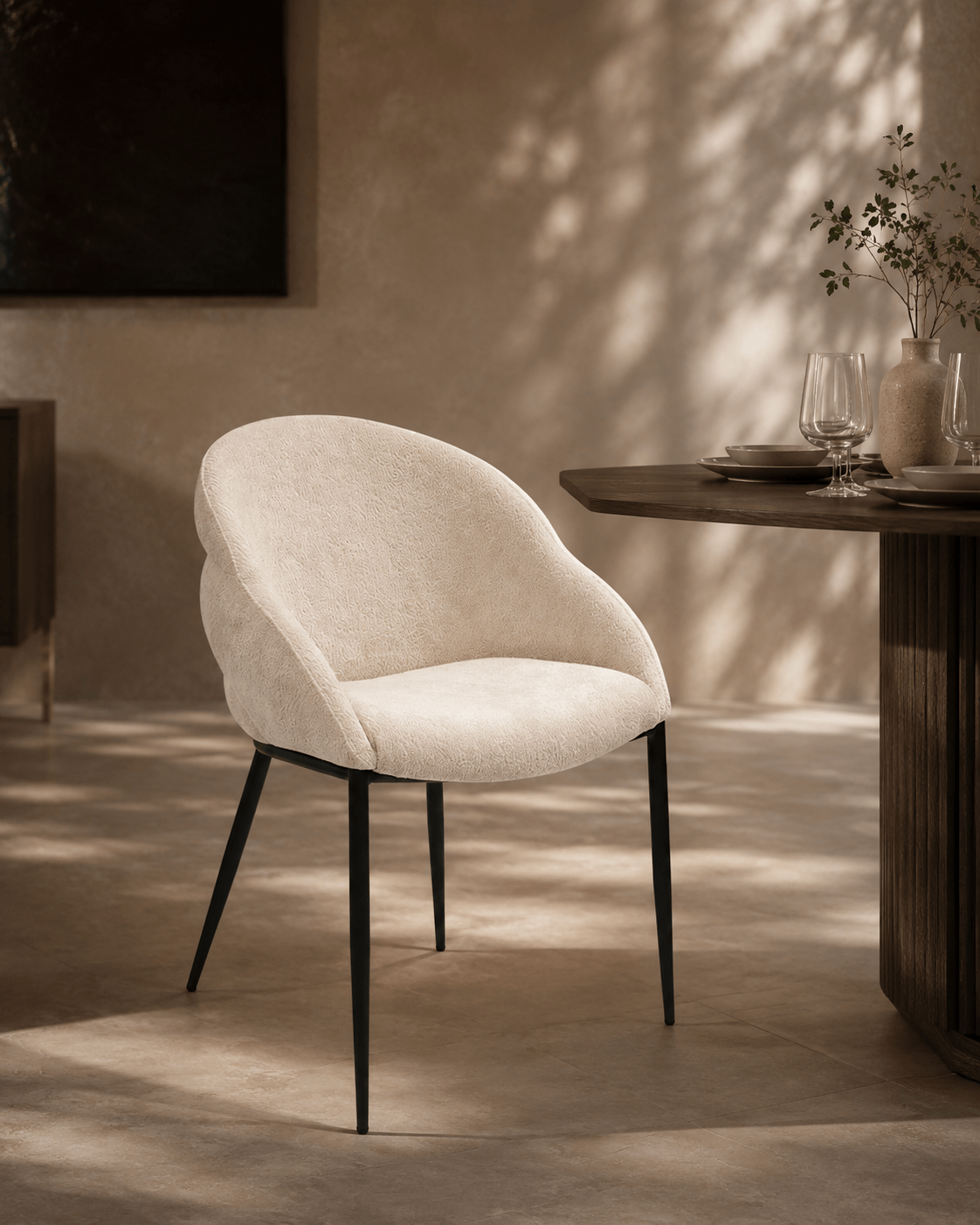 Tommy Franks Dining Mayer Dining Chair - Embley Cream House of Isabella UK