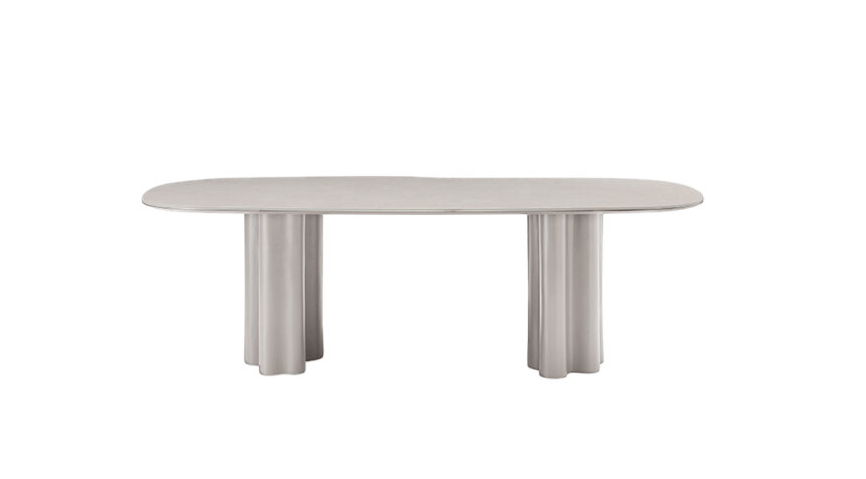 Tommy Franks Dining Moon Dining Table 240 - Matte Beige House of Isabella UK