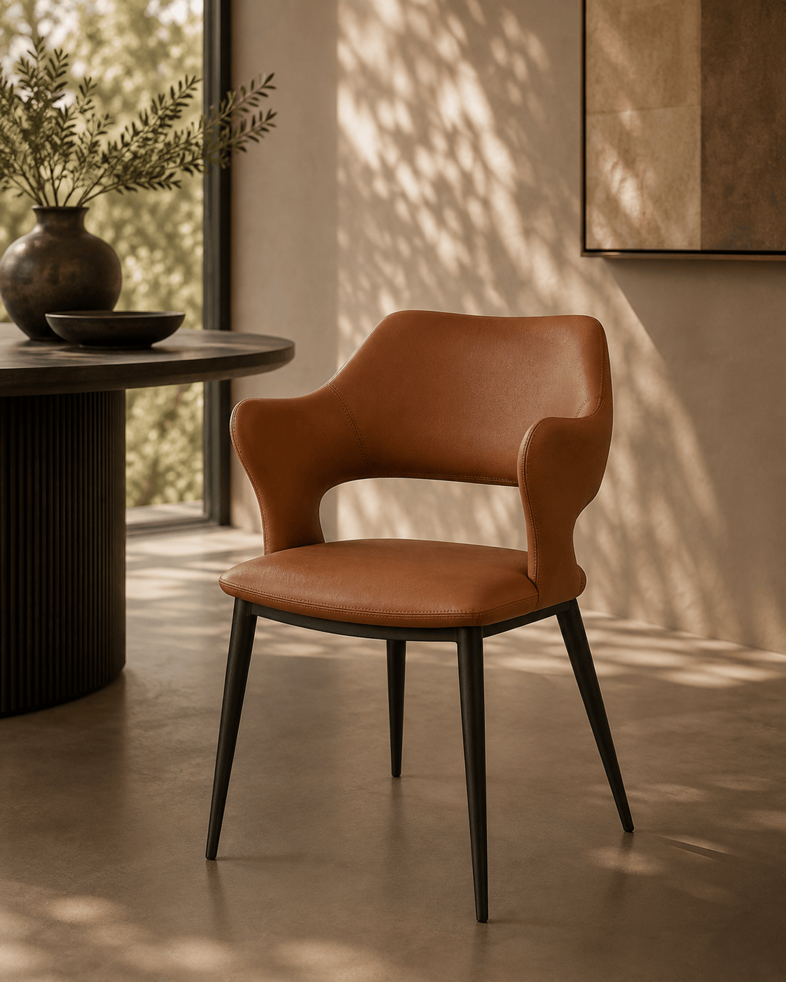 Tommy Franks Dining Norma Dining Chair - Colonial Tan House of Isabella UK