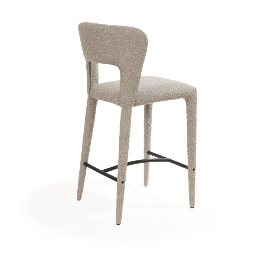 Pari I Bar Stool - Chex Boucle Steam.