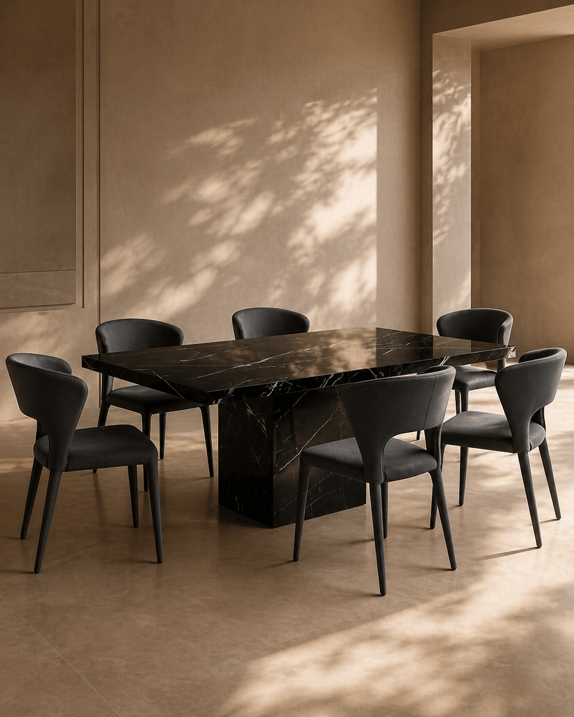 Tommy Franks Dining Pari I Dining Chair - Luxe Cinder Grey - Set of 2 House of Isabella UK