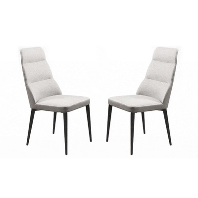 Tommy Franks Dining Queens Dining Chair - Set of 2 - Grey House of Isabella UK