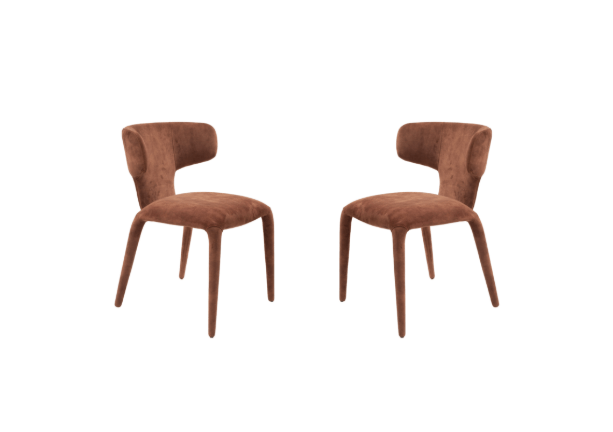 Tommy Franks Dining Sahara Dining ChaIr - Set of 2 - Rust House of Isabella UK