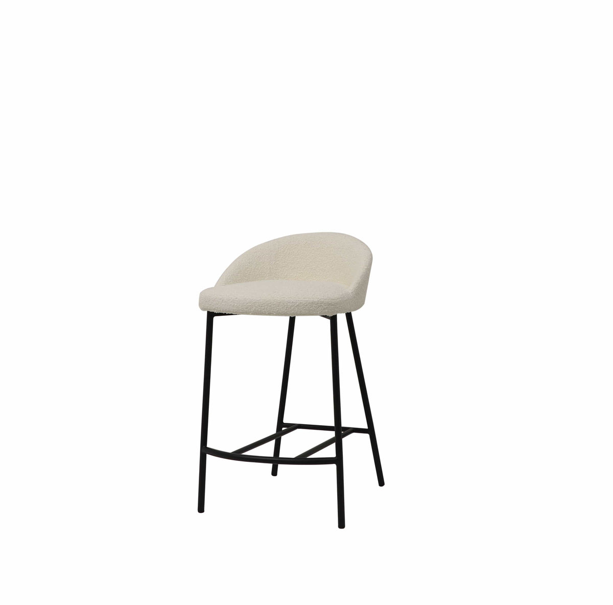 Tux Counter Stool - Chex Bouclé Polar.