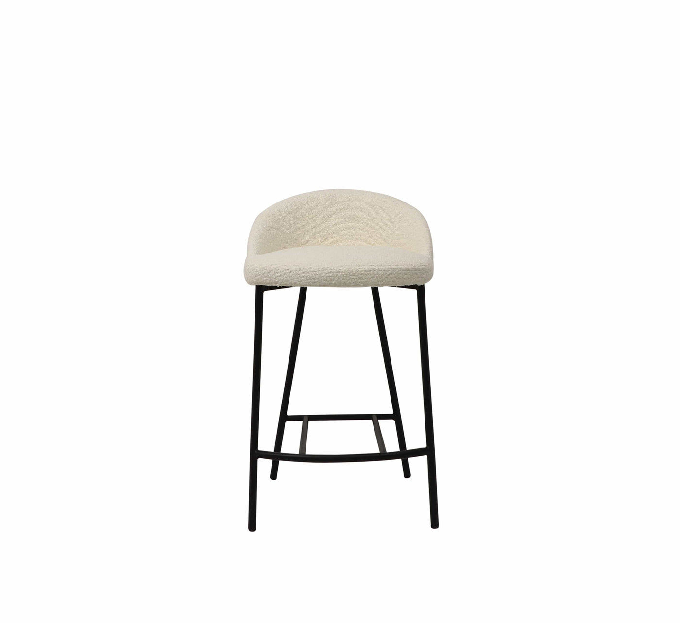 Tommy Franks Dining Tux Counter Stool - Chex Bouclé Polar House of Isabella UK