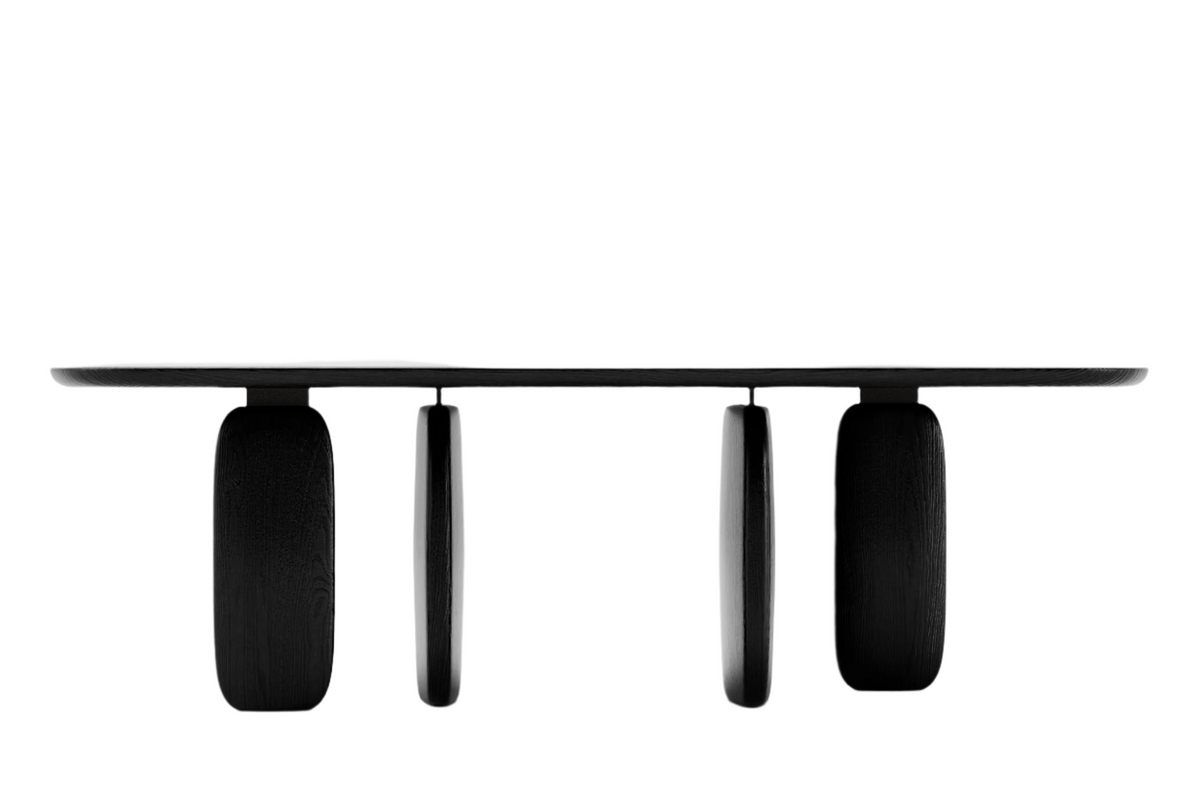 Tommy Franks Dining Underline 240 Dining Table - Black Oak House of Isabella UK