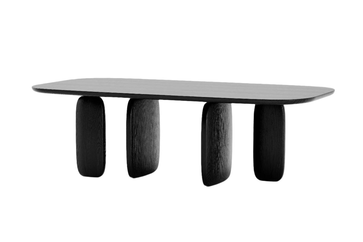 Tommy Franks Dining Underline 240 Dining Table - Black Oak House of Isabella UK
