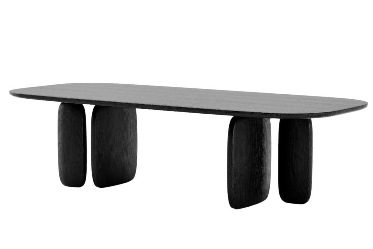 Tommy Franks Dining Underline 280 Dining Table - Black Oak House of Isabella UK