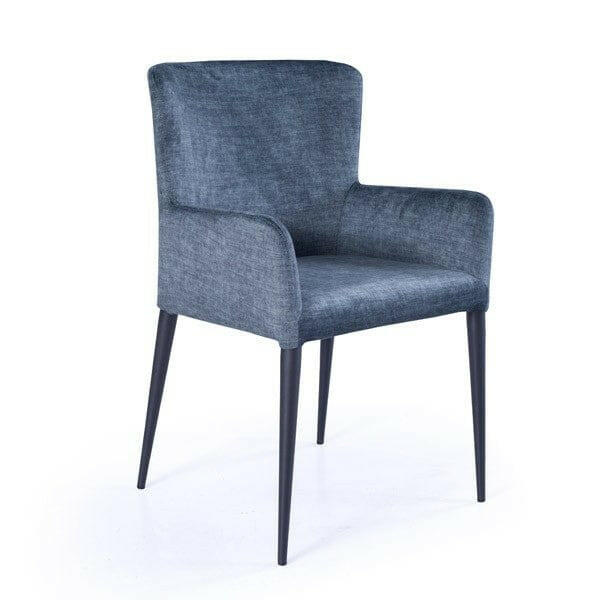 Varsi Dining Chair - Bella Blue Velvet - Set of 2 ( Marked ) | OUTLET.