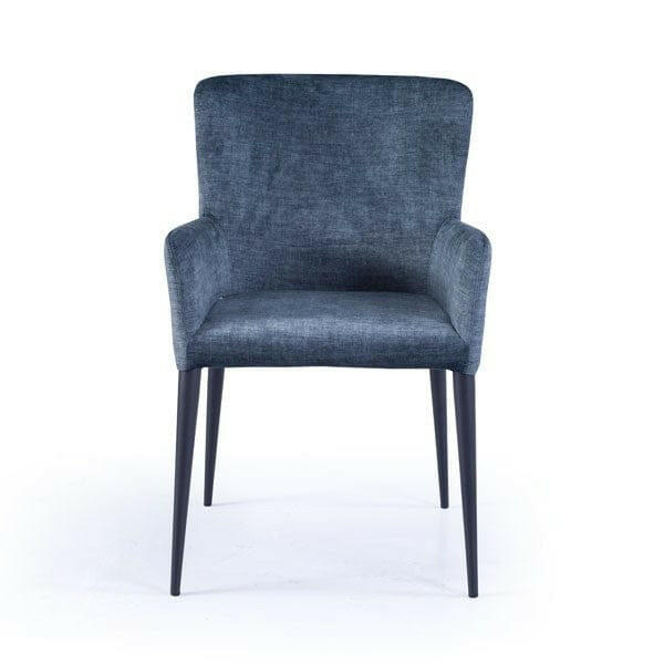 Varsi Dining Chair - Bella Blue Velvet - Set of 2 ( Marked ) | OUTLET.