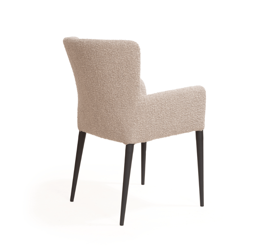 Varsi Dining Chair - Set of 2 - Chex Bouclé Steam.