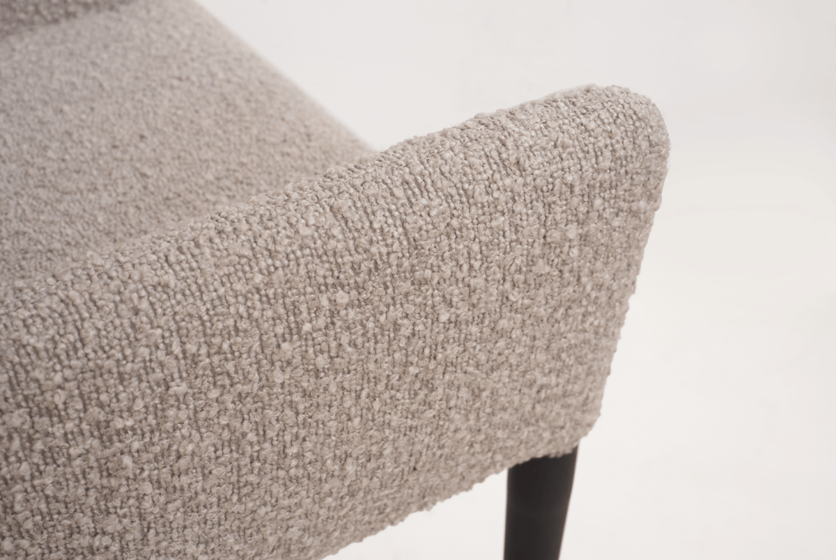 Varsi Dining Chair - Set of 2 - Chex Bouclé Steam.