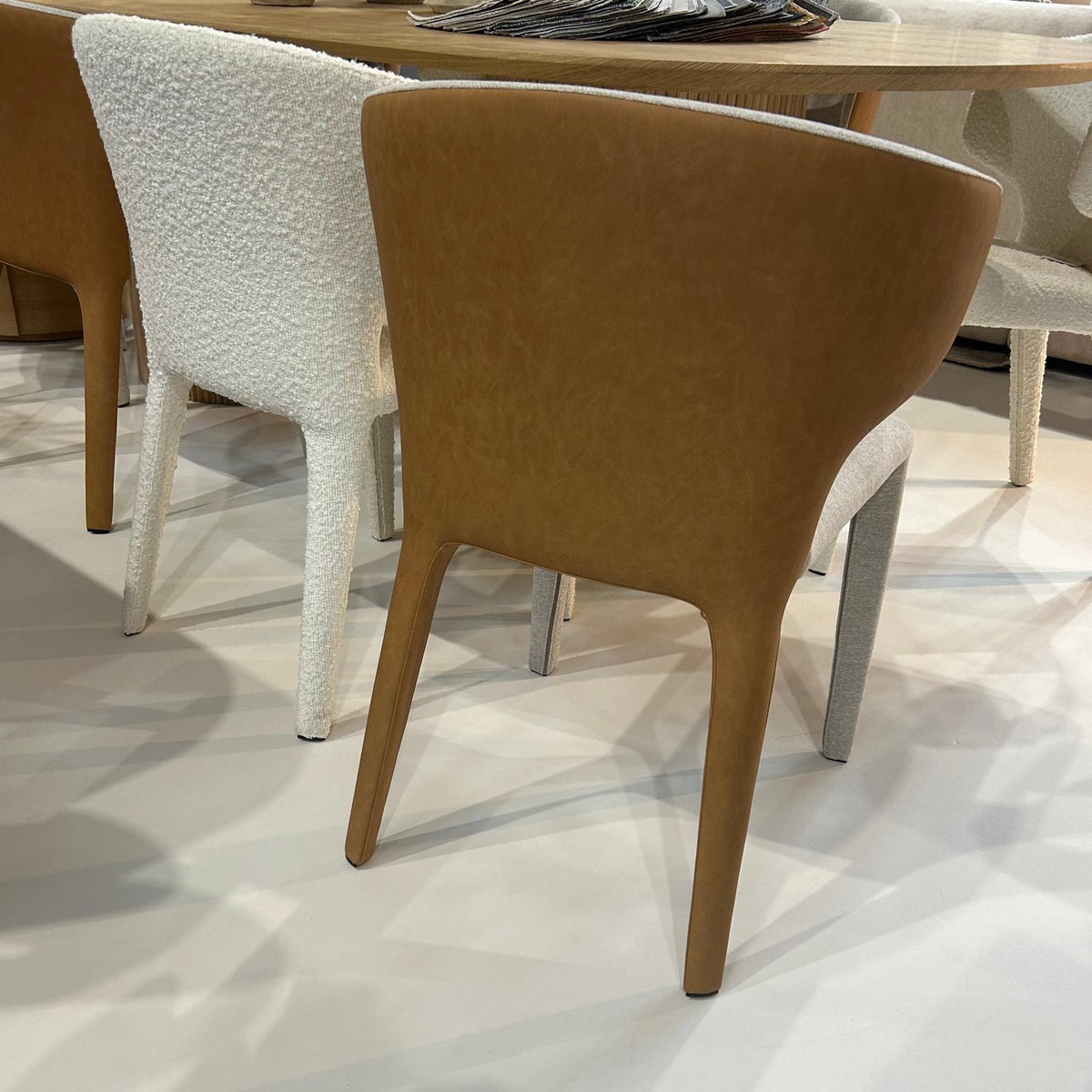 Vela Dining Chair - Avery Cream & Honey.