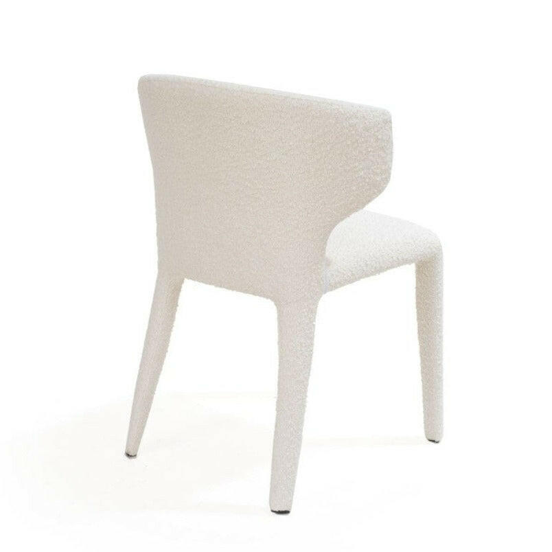 Vela Dining Chair - Chex Polar BouclÃ©.