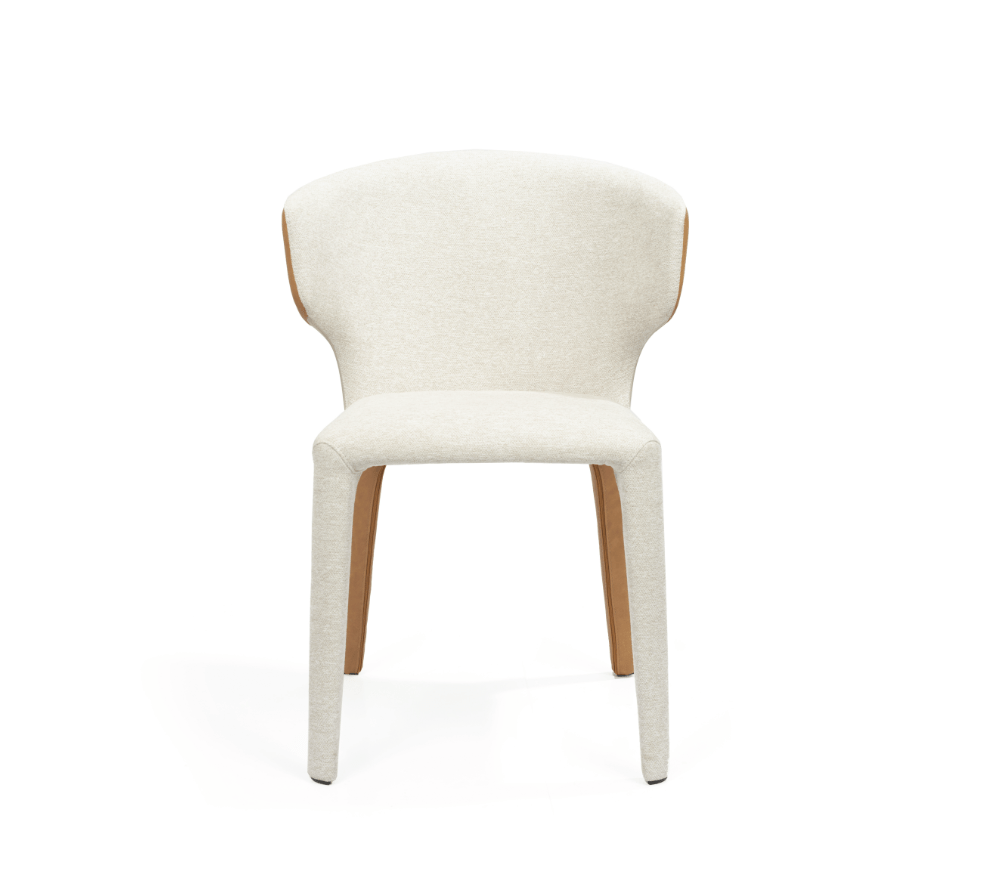 Vela Dining Chair - Avery Cream & Honey.