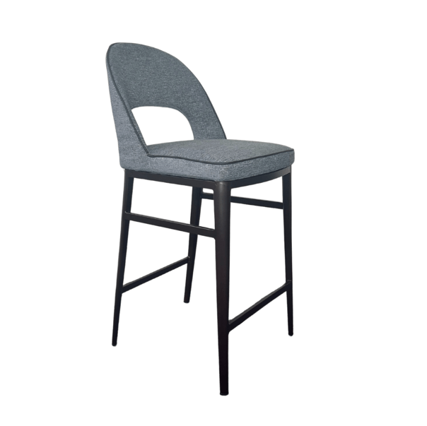 Verna Bar Stool - Enzimi Dark Grey and Dark Bronze.