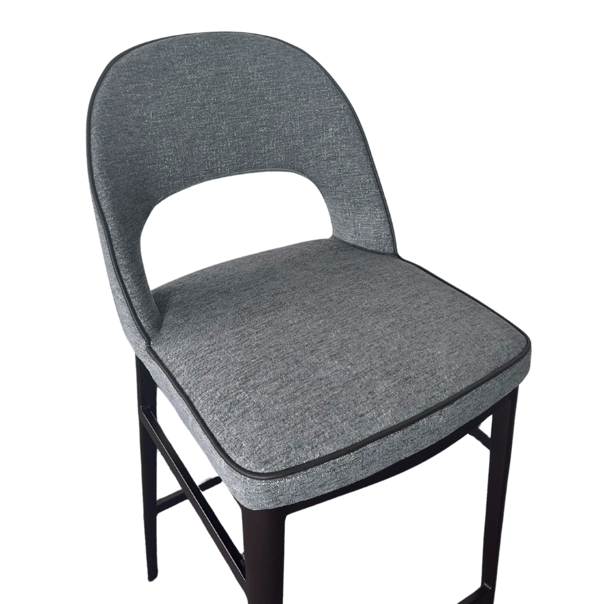 Verna Bar Stool - Enzimi Dark Grey and Dark Bronze.