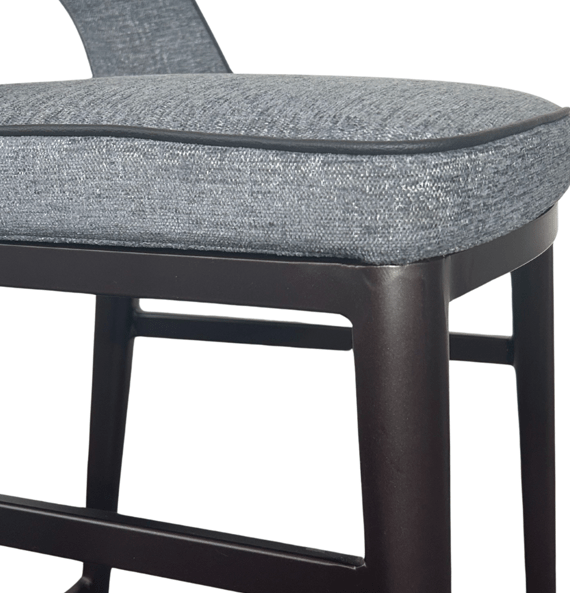 Verna Bar Stool - Enzimi Dark Grey and Dark Bronze.