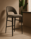 Tommy Franks Dining Verna Bar Stool - Enzimi Dark Grey House of Isabella UK