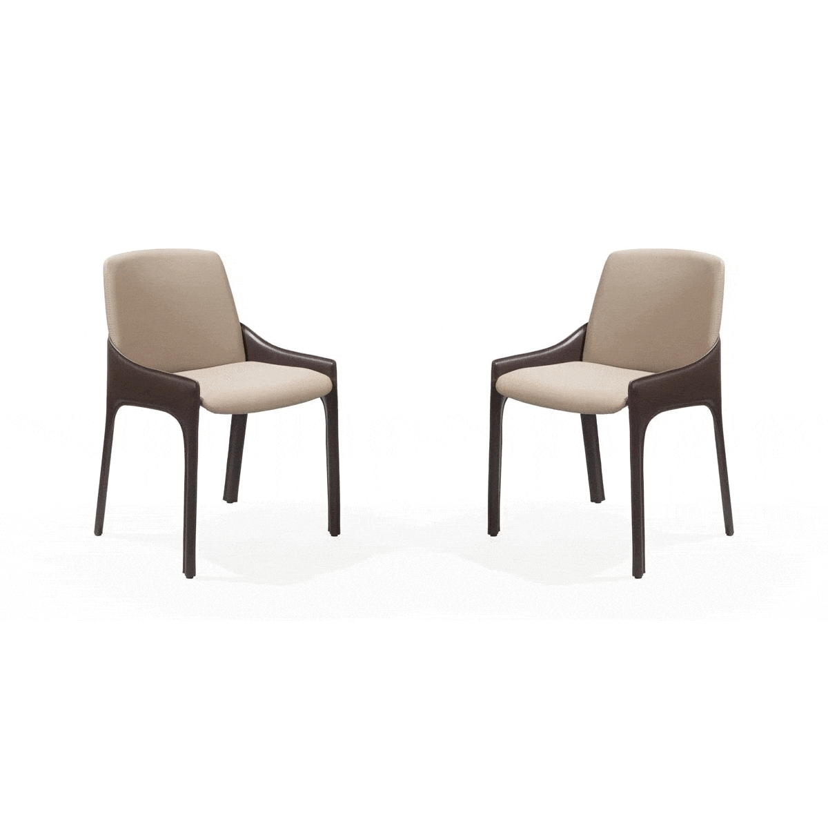 Tommy Franks Dining Villa Dining Chair - Set of 2 - Dark Marble House of Isabella UK