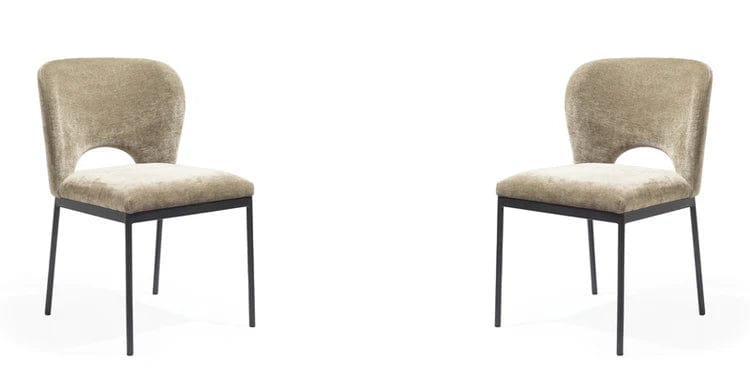 Wolfie Dining Chair - Set of 2 - Olive.