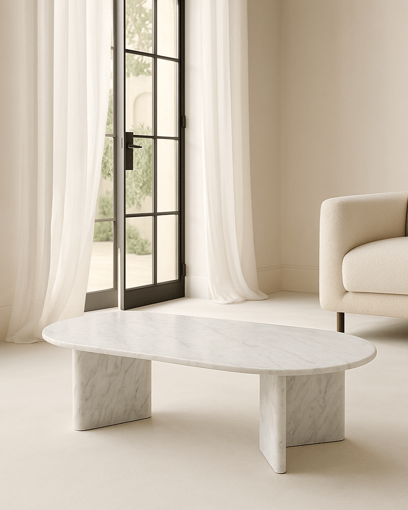 Tommy Franks Frieda Marble Coffee Table House of Isabella UK