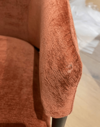 Tommy Franks Living Aidan Armchair - Rust - Set of 2 (slight damage)  | OUTLET House of Isabella UK