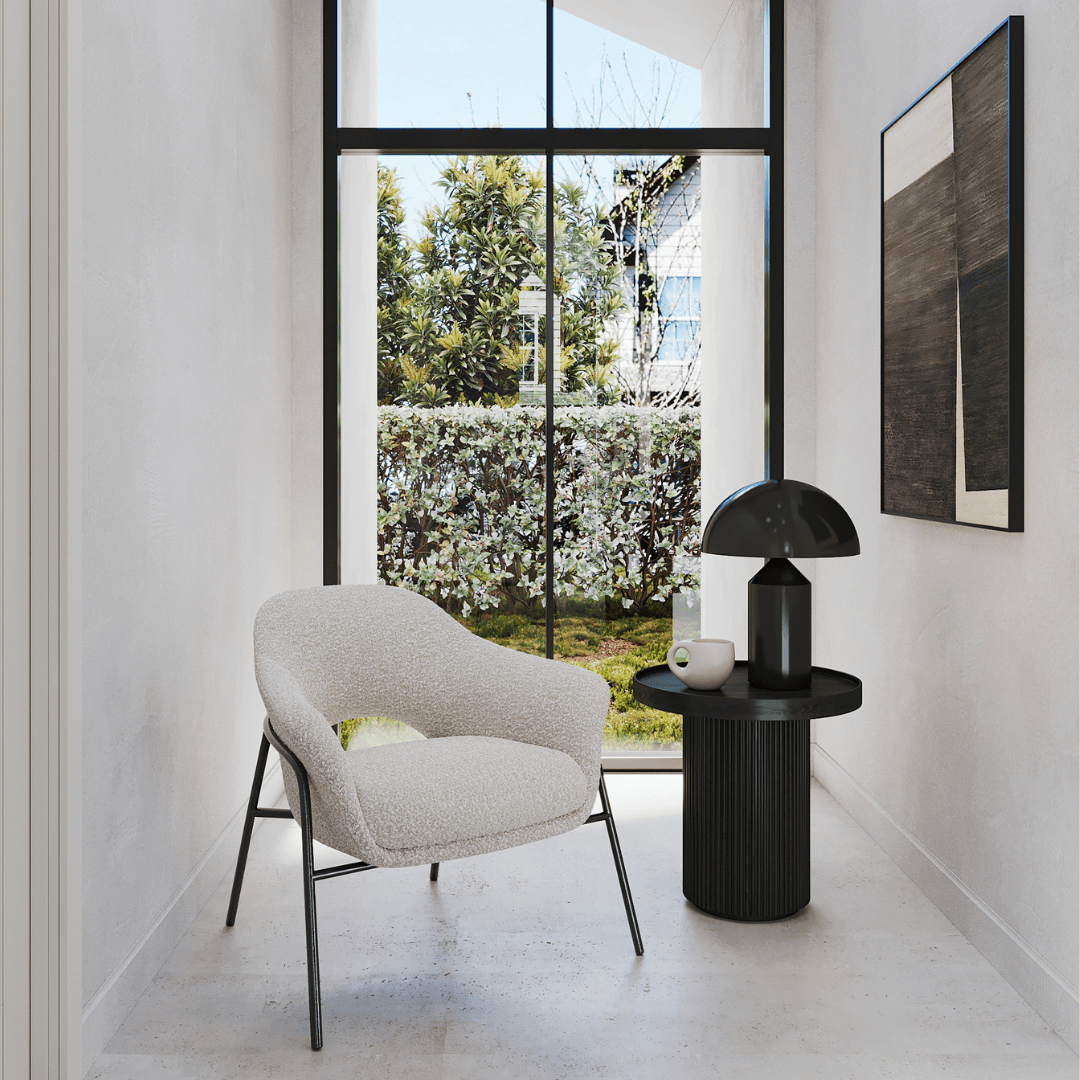 Lincoln Side Table - Matte Black.