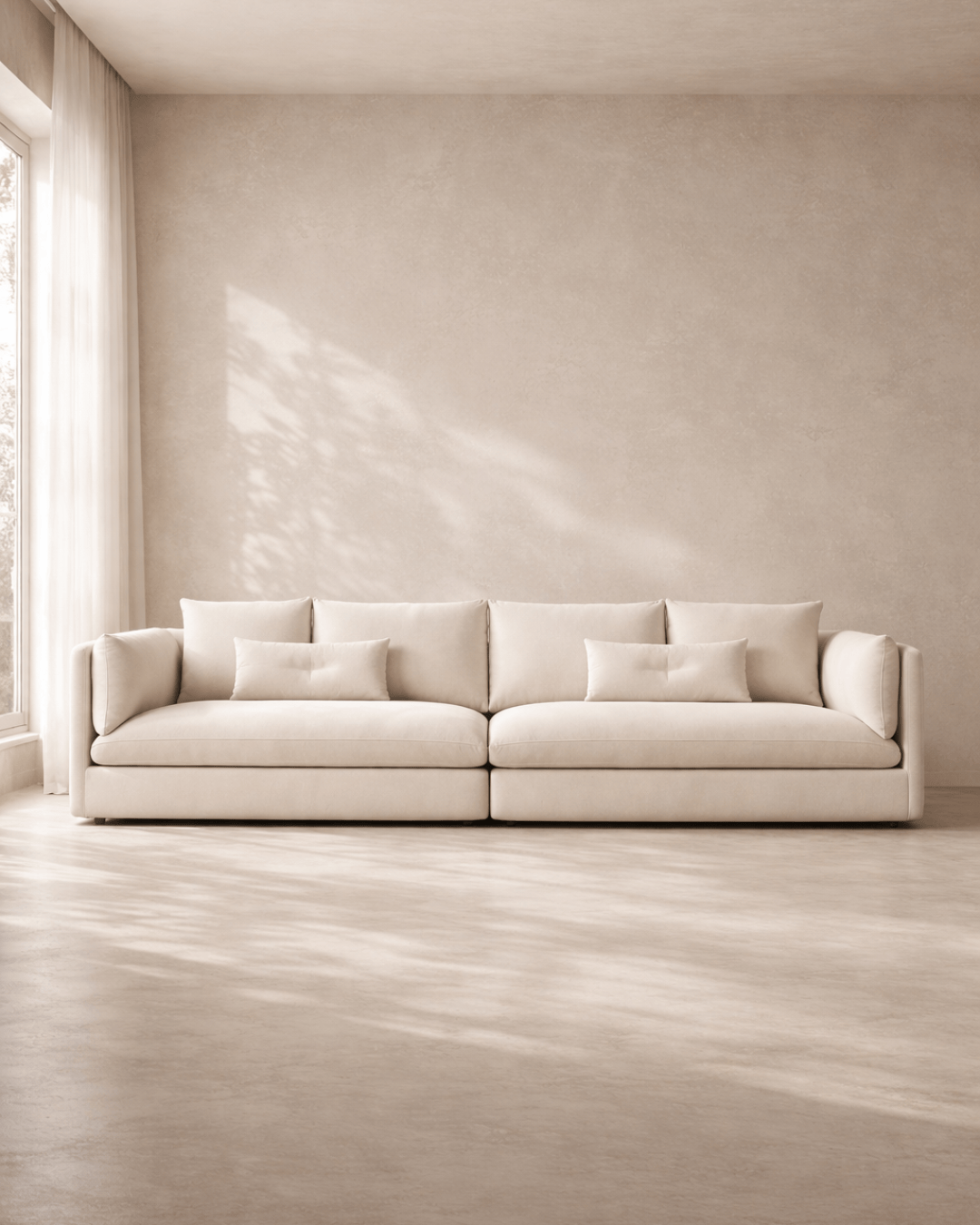 Tommy Franks Living Axis 4-Seater Sofa - Cream House of Isabella UK