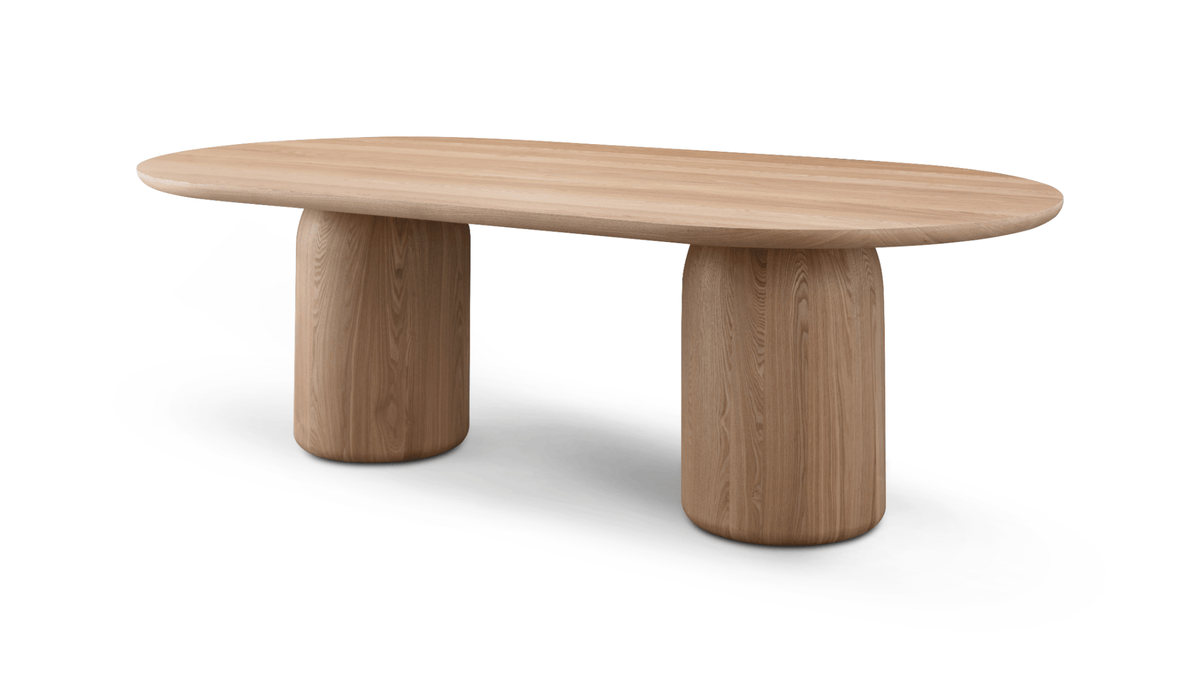 Tommy Franks Living Basilca Dining Table 240 - Ash Oak House of Isabella UK